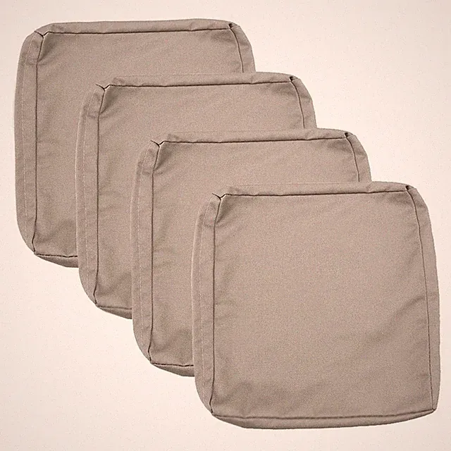 Sqodok Patio Cushion Cover 22x20 inch, 4Pack Sofa Cushion Cover Replacement