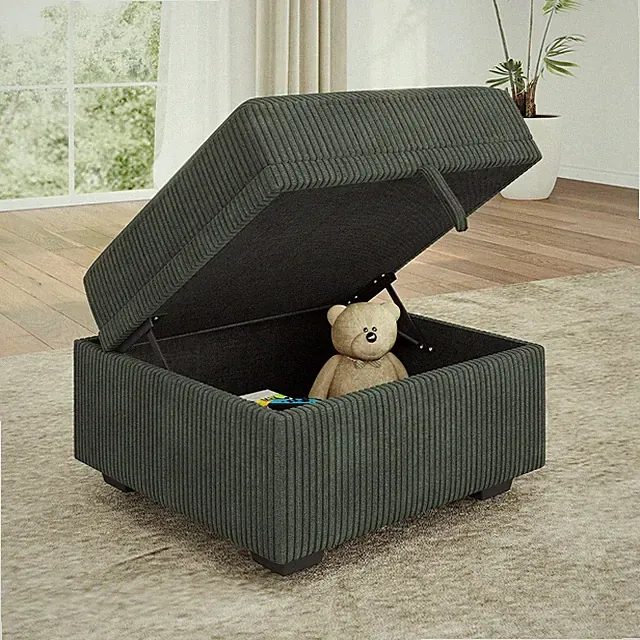 Square Ottoman Module for Modular Sectional Sleeper Sofa, Storage Ottoman Footre