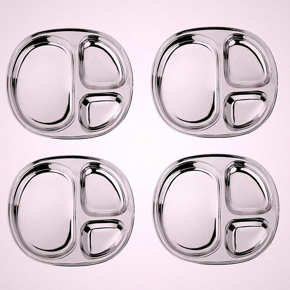 Stainless Steel Plates For Kids, Pediatrician Designed Divided Plates for Tod...