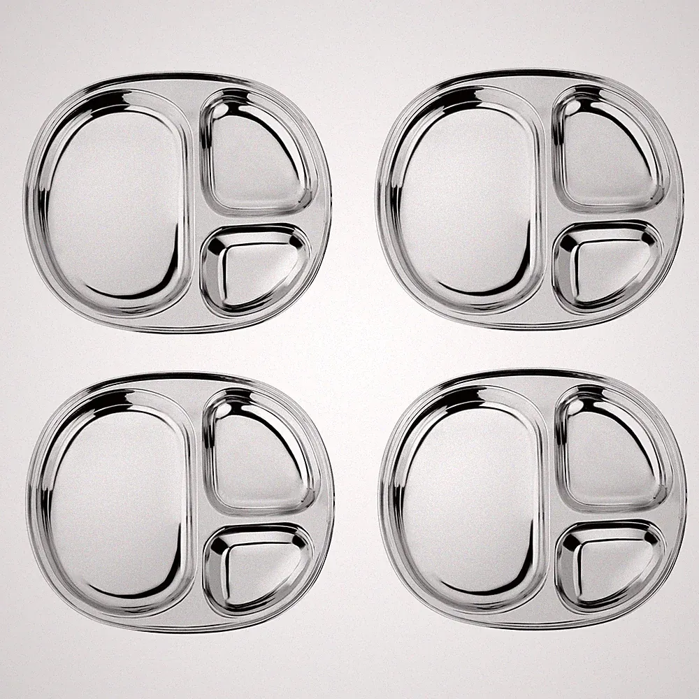 Stainless Steel Plates For , Pediatrician Designed Divided Plates for Toddler...
