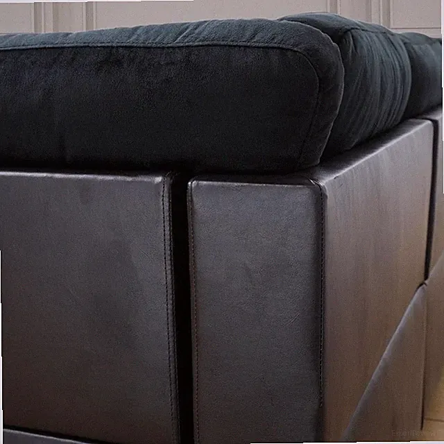 Star Home Living Corp Lisa Fabric Right Facing Sectional in Mightnight Blue