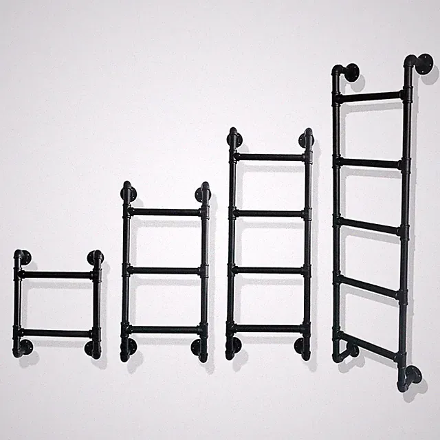 Step Wall/Floor Metal Ladder for Home Basement Window Well 355lbs Load