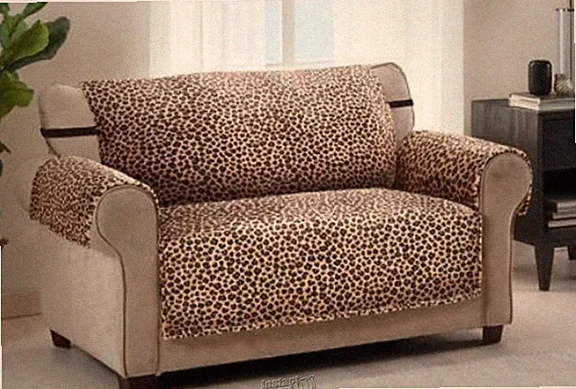 Stoneberry-Innovative Leopard Furniture Cover - Loveseat Machine washable Pet