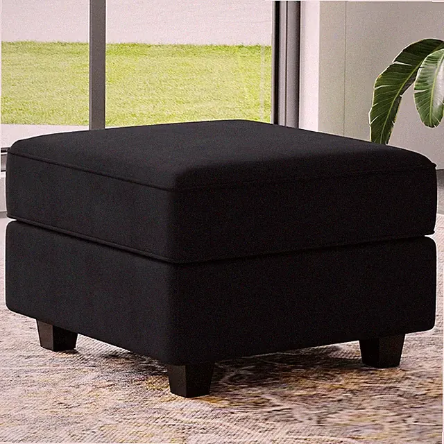 Storage Ottoman Module for Modular Sectional Sofa Square Seat Cube Velvet Foot S