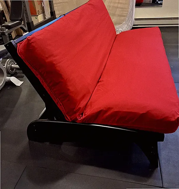 Strata Futon Sofa With Sleepy’s Mattress