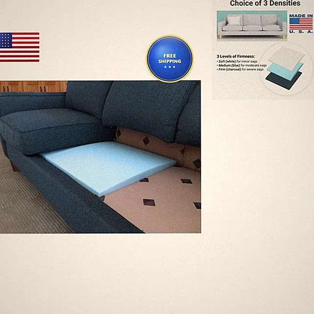 Stratiform Couch Cushion Support Original Curve (Set of 2) Firm 20x20x2"