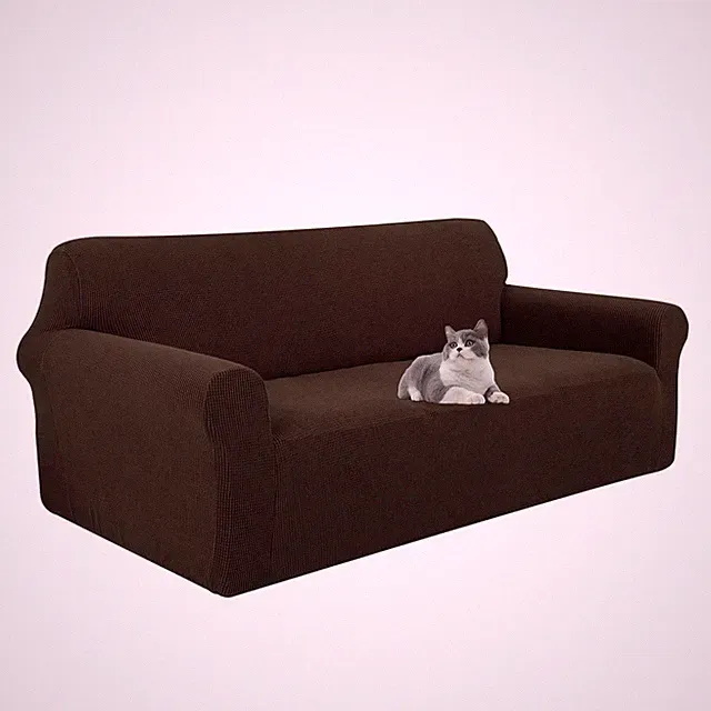 Stretch Couch Cover Washable Sofa Slipcover Furniture Protector with Non Skid...