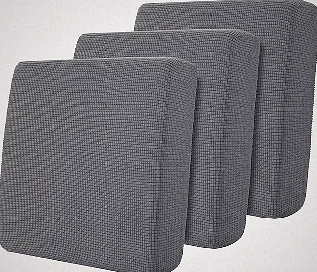Stretch Couch Cushion Covers, 3 Piece Individual Sofa Cushion Slipcovers，Jacq...