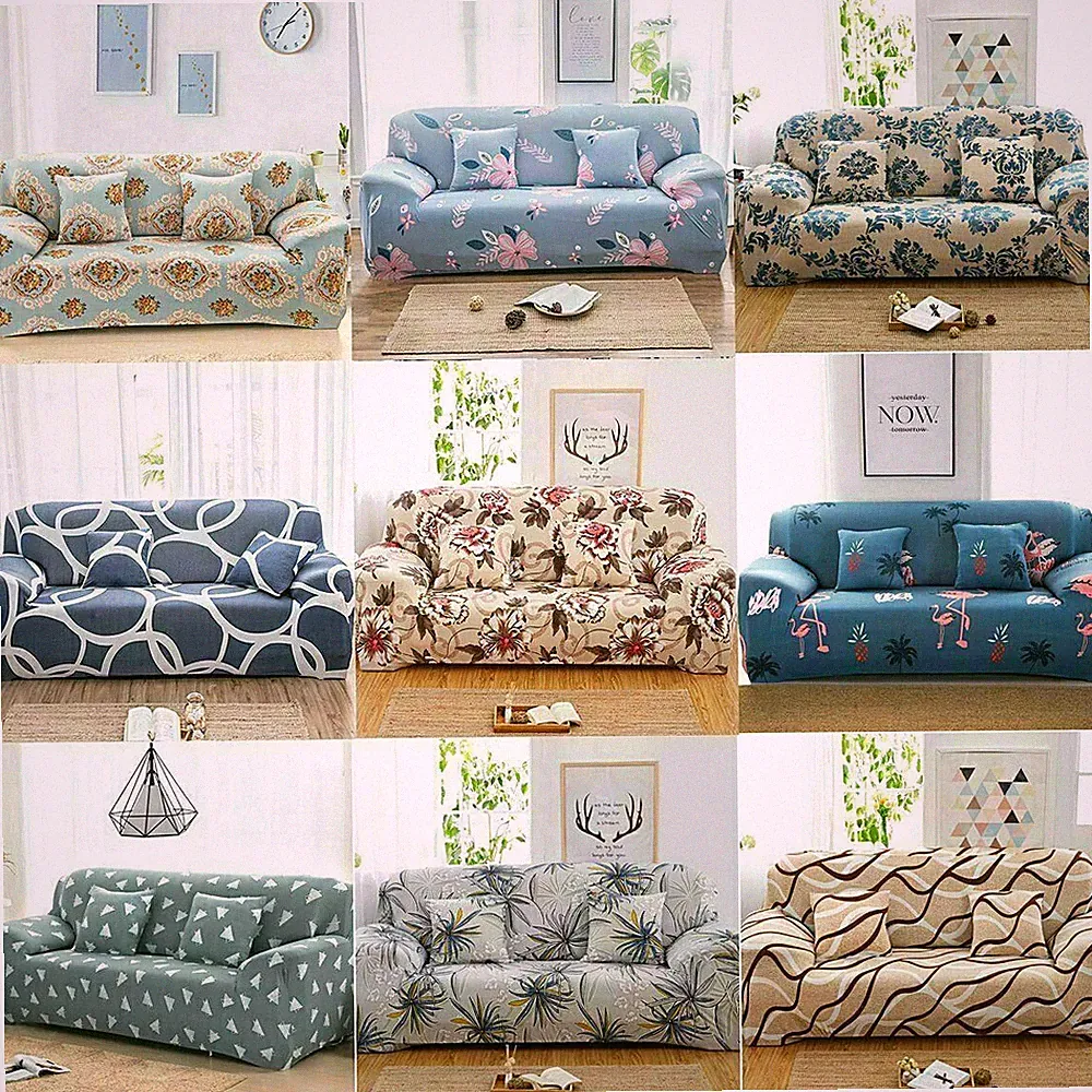 Stretch Elastic Sofa Covers Slipcover Couch Sofa Cover Protector 1/2/3/4 Seater