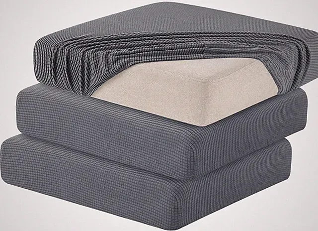 Stretch Individual Couch Cushion Covers, Washable Sofa Seat Slipcovers for Lo...