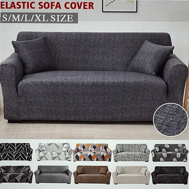 Stretch Plaid Sofa Slipcover Elastic Sofa Covers for Living Room Couch Covers