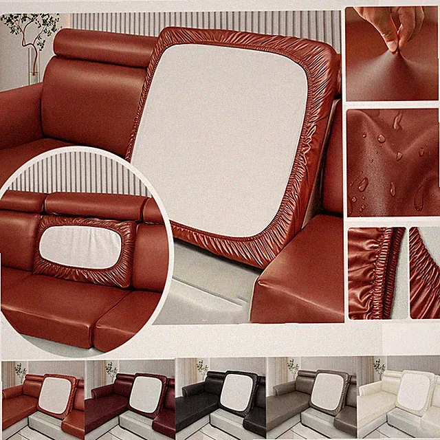Stretch PU Slipcover Couch Seat Covers Sofa Cushion Sectional Furniture Covers