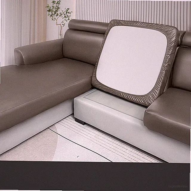 Stretch PU Sofa Covers Cushion Couch Settee Seat Slipcover Sectional Covers