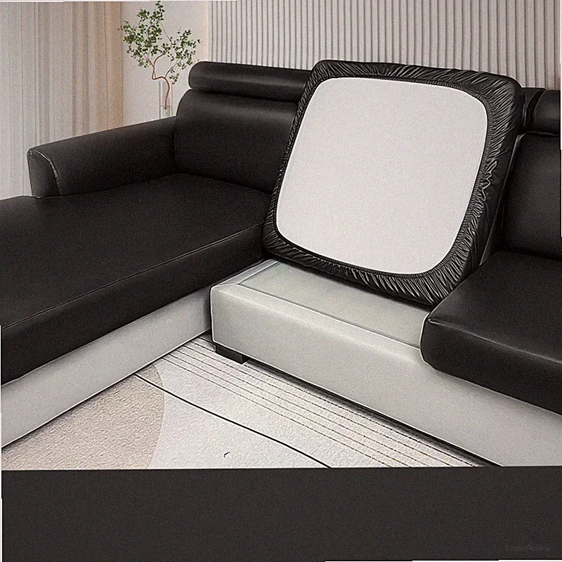 Stretch PU Sofa Covers Cushion Couch Settee Seat Slipcover Sectional Covers