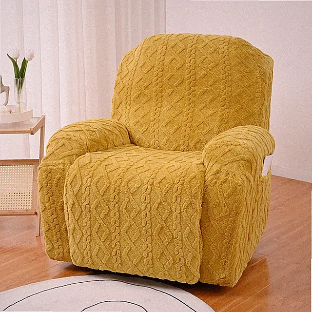 Stretch Recliner Chair Covers Twist Armchair 1 2 3-Seater Sofa Couch Slipcovers