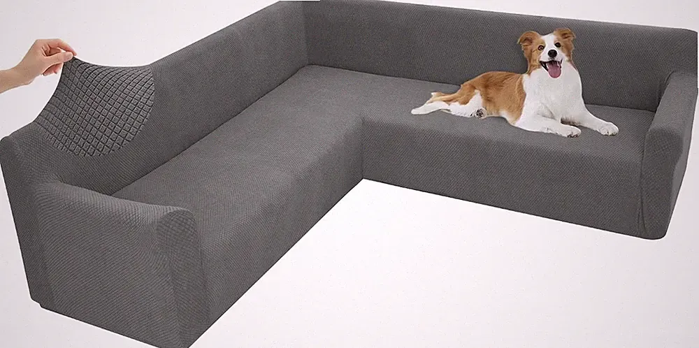 Stretch Sectional Couch Covers L Shaped Corner Sectional Sofa Cover Washable