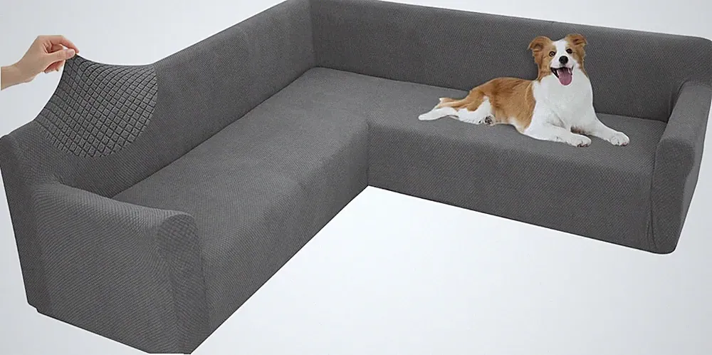 Stretch Sectional Couch Covers L Shaped Corner Sectional Sofa Cover Washable