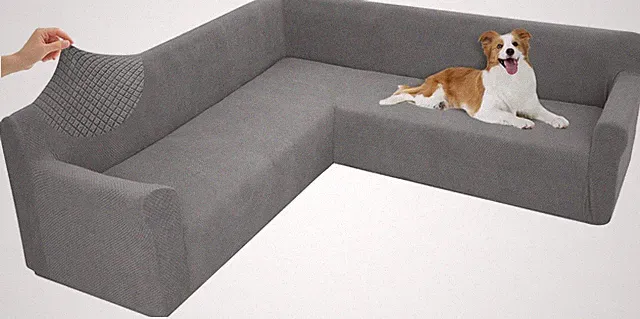 Stretch Sectional Couch Covers L Shaped Corner Sectional Sofa Cover Washable Jac