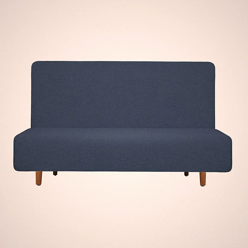 Stretch Sofa Bed Cover Couch Slipcover Fit Length 47"-59" Blue