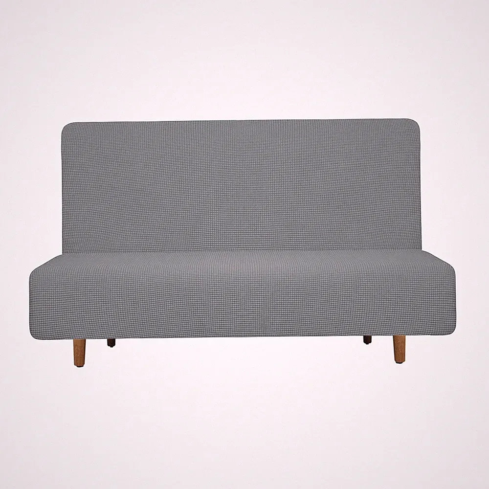 Stretch Sofa Bed Cover, Couch Slipcover Fit Length 47"-59", Light Gray