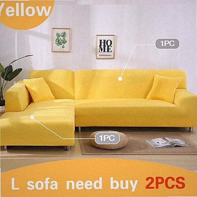 Stretch Sofa Cover For Living Room Couch Covers Slipcover L Shape 1 2 3 4 Seater