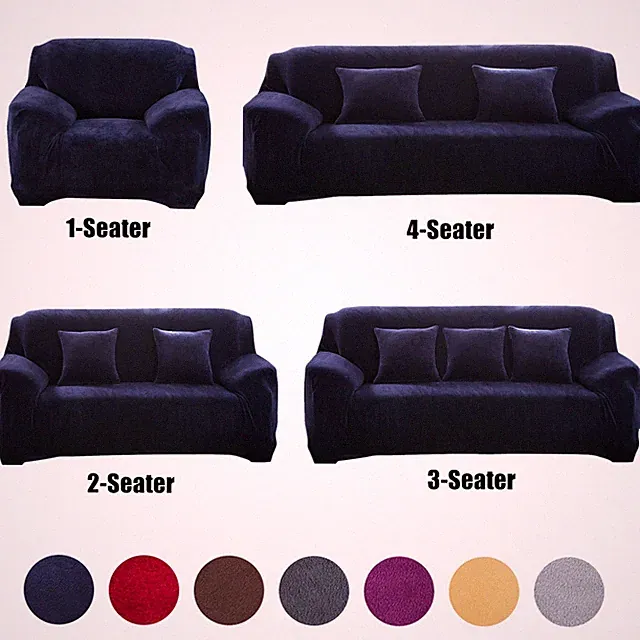 Stretch Sofa Cover Slipcover Couch Cover for 1/2/3/4 Seater Couch Sofa Protector
