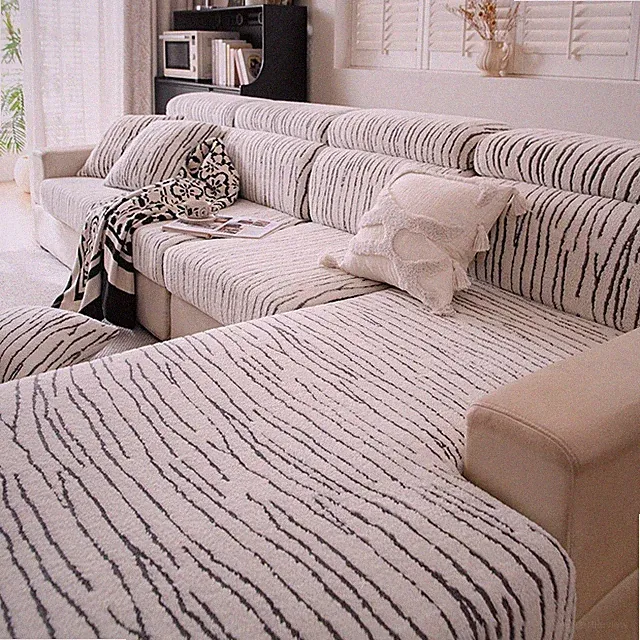 Stretch Sofa Covers Cushion Slipcover L Shape Couch Settee Covers 1 2 3 4 Seater