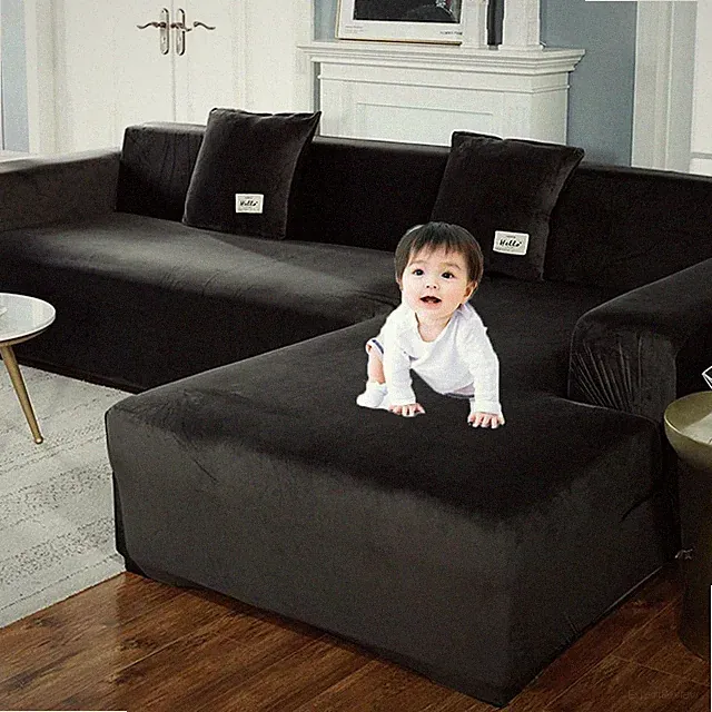 Stretch Sofa Slipcover L Shape Sofa Covers for Sectional Sofa Set,Couch Cover...