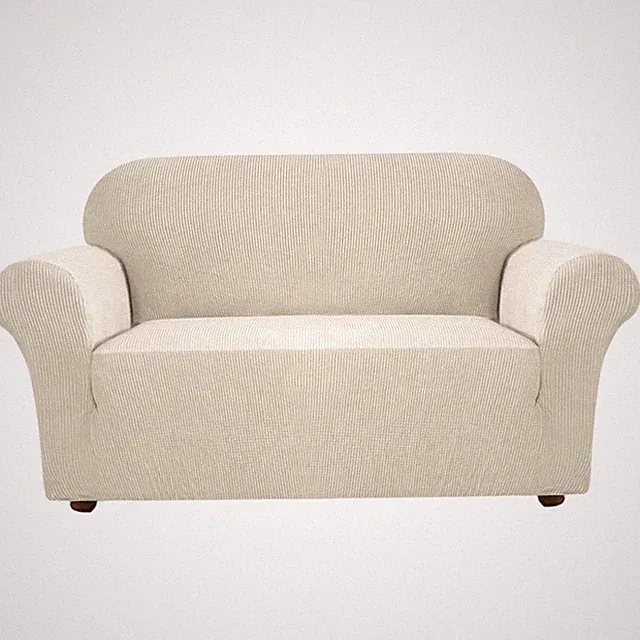 Stretch Sofa Slipcover Loveseat Cover Couch Covers for 2 Cushion Couch 1 Piec...