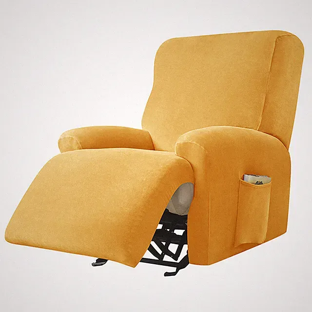 Stretch Velvet Recliner Sofa Covers Soft Armchair Slipcover Furniture Protector