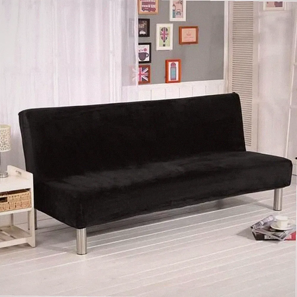 Stretchable Elastic Click-Clack Sofa Bed Without Armrests 160-195 Cm