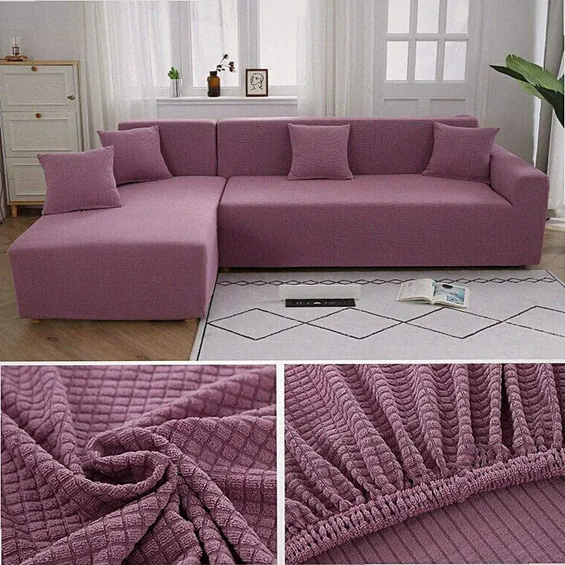 Stretchable Elastic Sofa Covers Living Room Sectional Couch Cover Adjustable