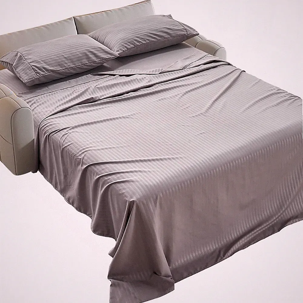 Striped Sofa Bed Sheets Queen for Sleeper Sofa Bed with 4-6 Deep Soft Brushed...