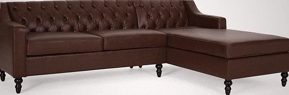 Stylish Dark Brown Sectional Sofa for Modern Living Spaces