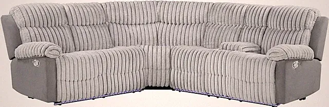 Stylish Grey Sectional Sofa by - Model U6028