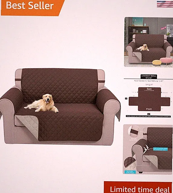 Stylish Reversible Sofa Cover for 45'' Loveseat - Protects from Pets & Spills