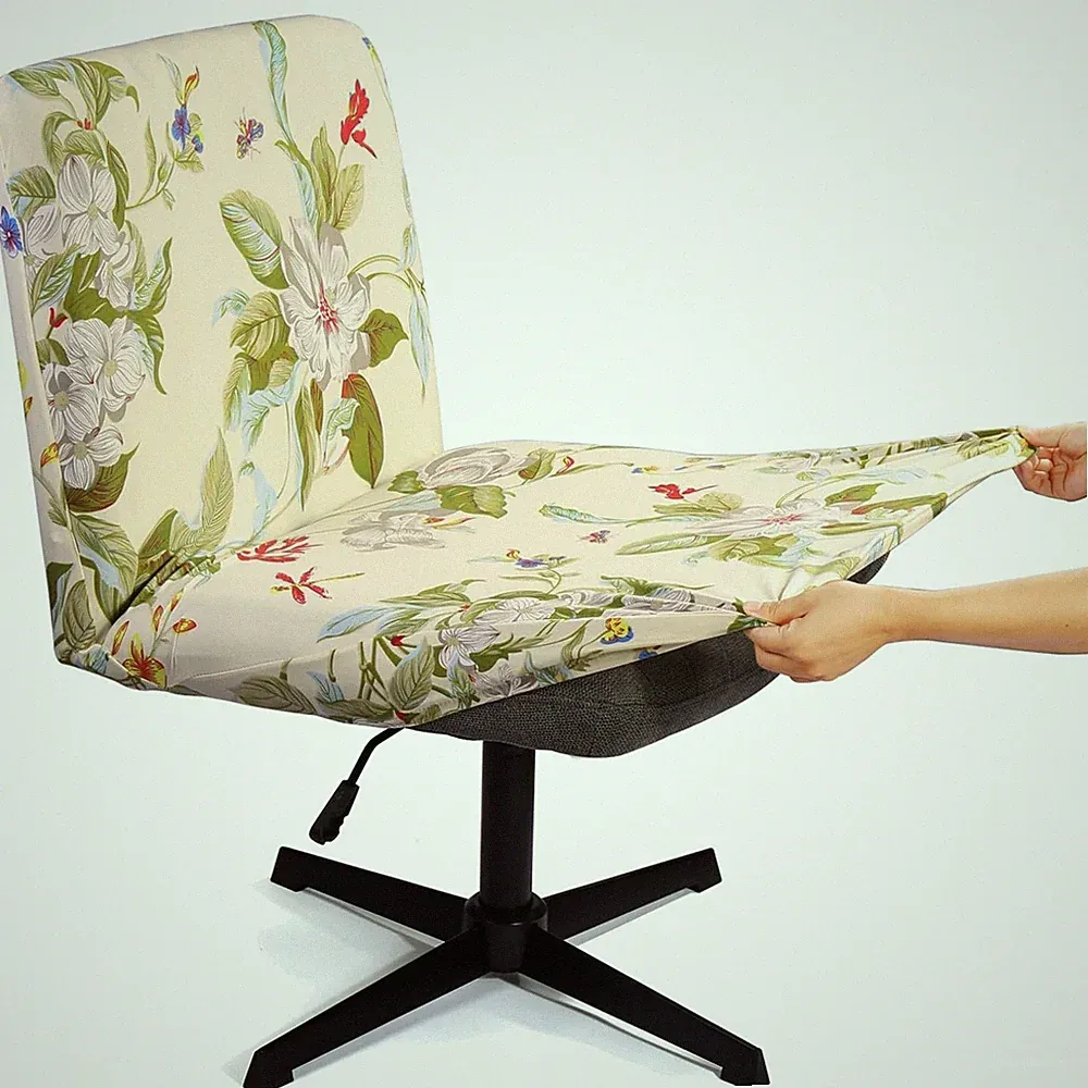 Stylish Stretch Removable Chair Cover for Armless Accent Chairs - Modern Fit