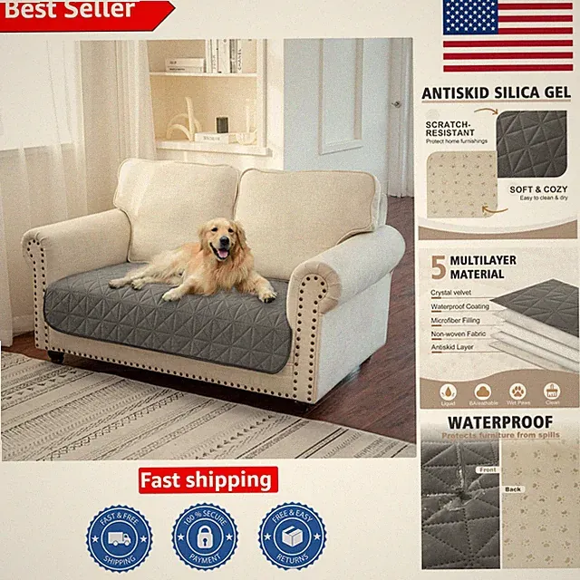 Stylish Waterproof Furniture Cover for Loveseats - 30x53 Inch, Machine Washable
