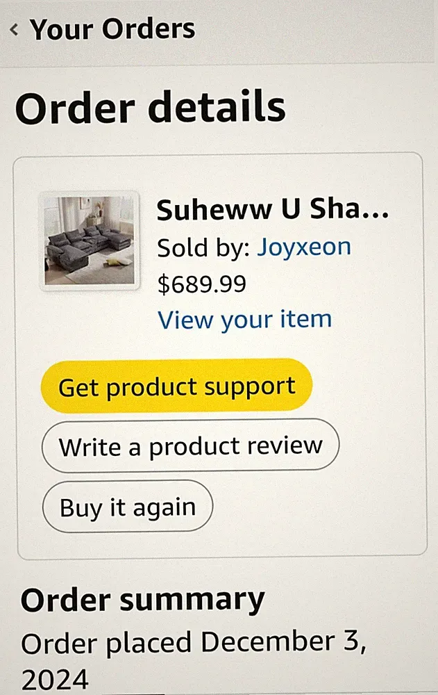 Suheww U-Shaped Modular Sectional Sofa Gray Chenille w/ Cup Holders USB