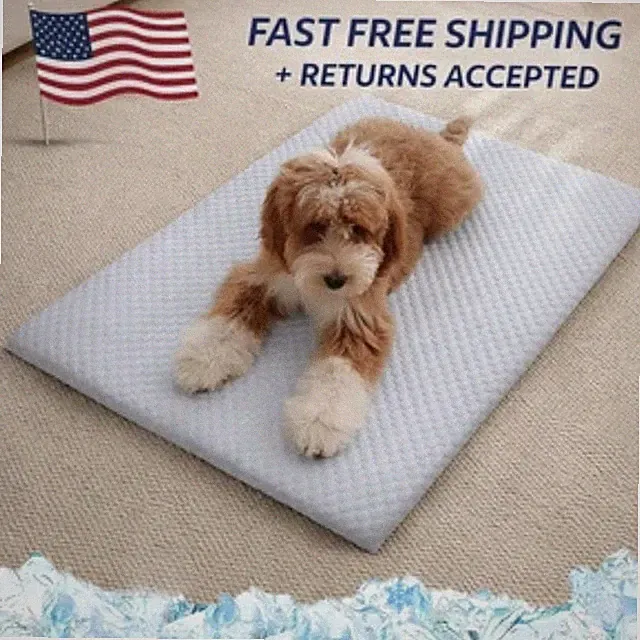 Summer Ice Silk Cooling Pet Mat Breathable Non Slip Dog Bed Pad for Dogs Cats
