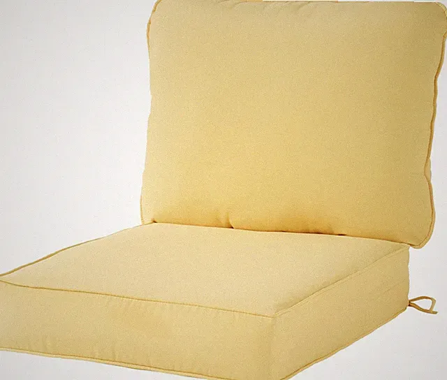 Sunburst Outdoor Deep Seat Cushion Set - 2-Piece, 25x25 & 28x22 Inches