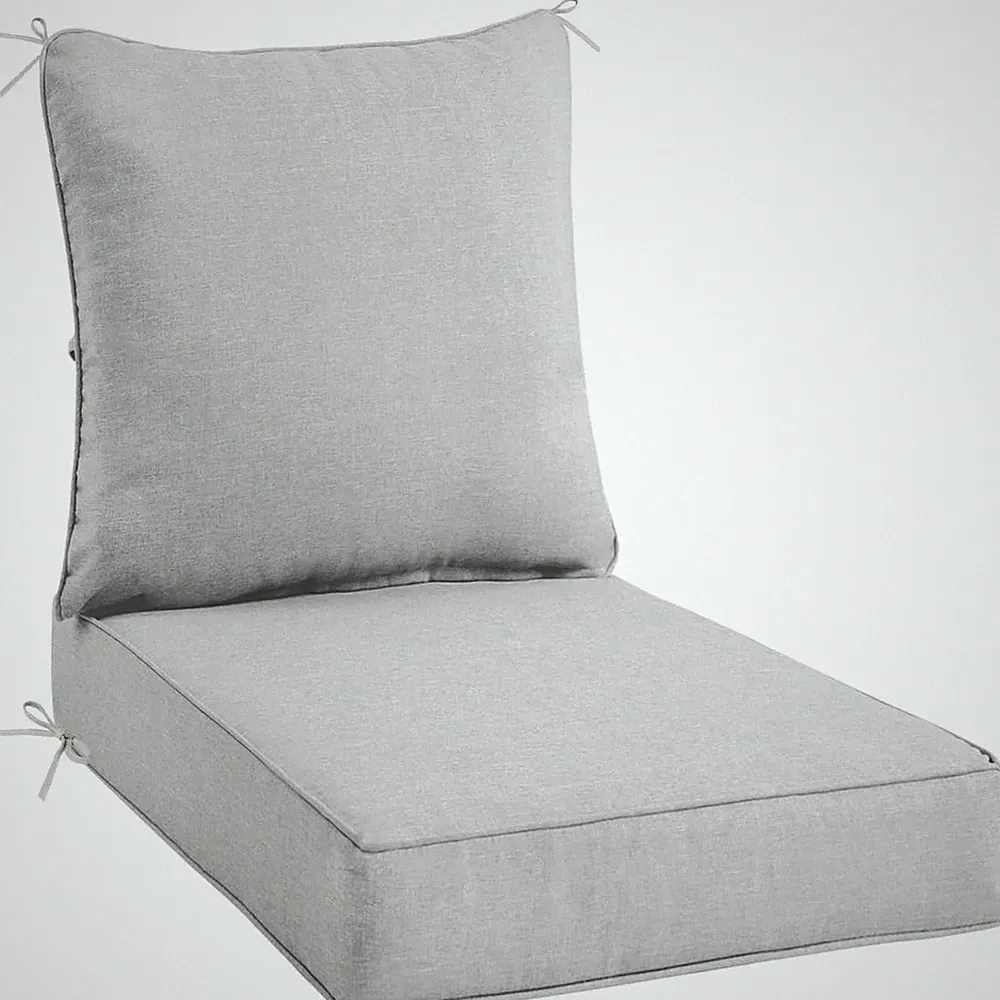 Sundale Outdoor Olefin Deep Seat Cushion with Straps, 23x26x4 in Light #R04