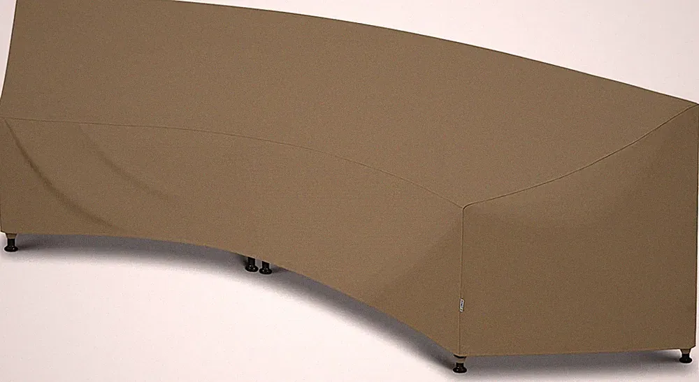 SunPatio Outdoor Curved Sectional Sofa Cover 190", Heavy Duty Waterproof Patio x