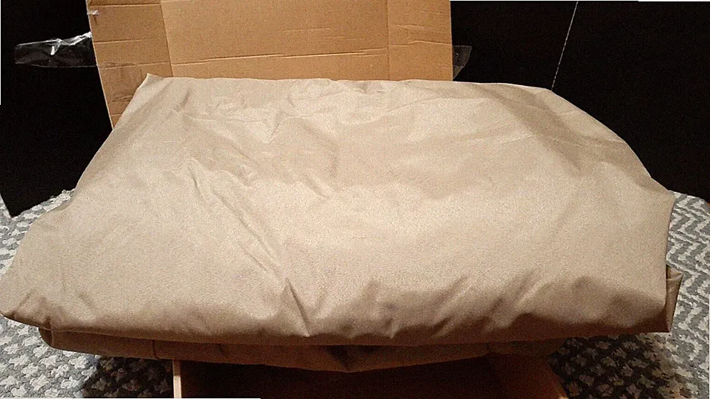 SunPatio Outdoor Curved Sectional Sofa Cover, Heavy Duty Waterproof 190" Taupe