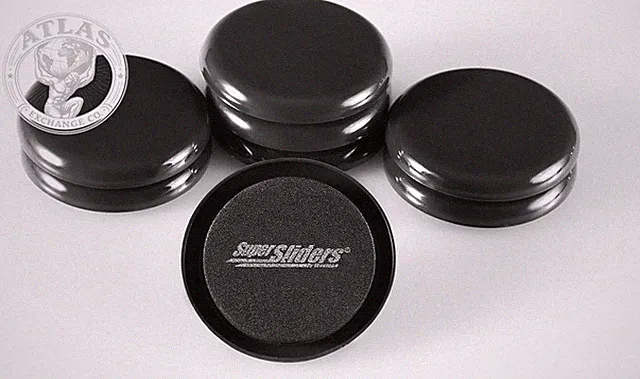 Super Sliders 2-1/2" round Reusable Furniture Sliders for Carpet, Anti-Slip Prot