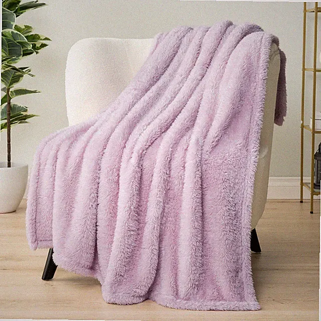 Super Soft Blanket Lightweight Sherpa Fleece Warm Fluffy Throws Couch Sofa Bed