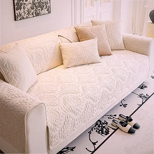 Super soft velvet jacquard non-slip sofa cushion