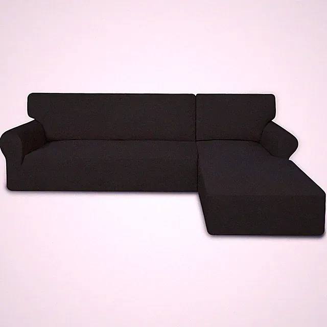 Super Stretch Sectional Couch Covers - 2 pcs Non Slip Sofa Covers with Elasti...