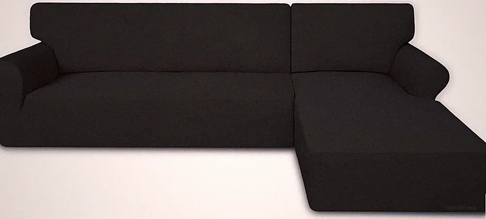 Super Stretch Sectional Couch Covers - 2 Pcs Non Slip Sofa Covers with Elastic B