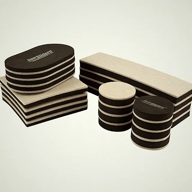 SuperSliders 4712595Z Reusable Felt Furniture Sliders All-In-One Kit Beige